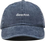 Dalix Director Embroidered Low Crown Cap