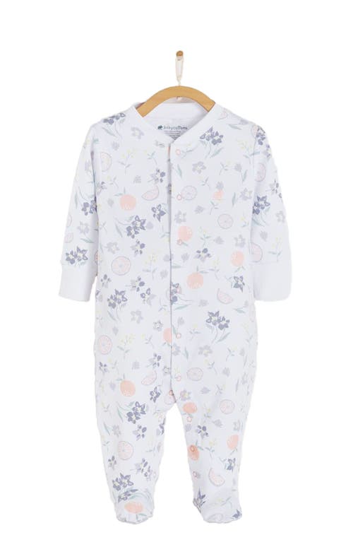 BABYCOTTONS BABYCOTTONS ORANGE FOOTIE PAJAMAS