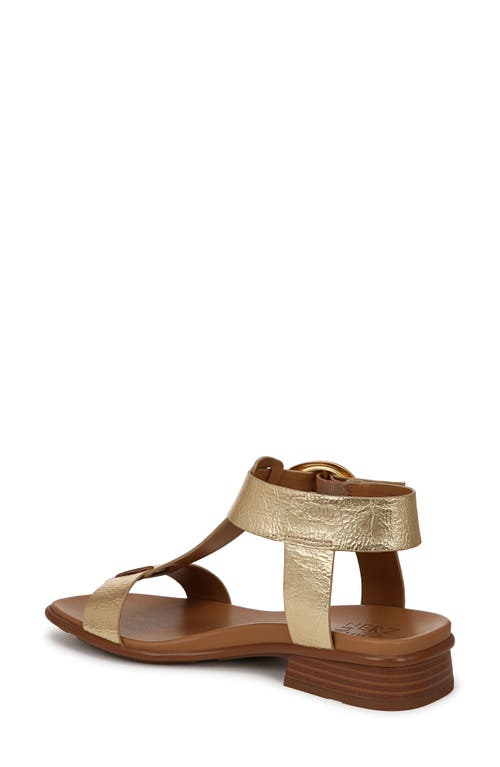 Naturalizer Brandy T-strap Sandal In Dark Gold
