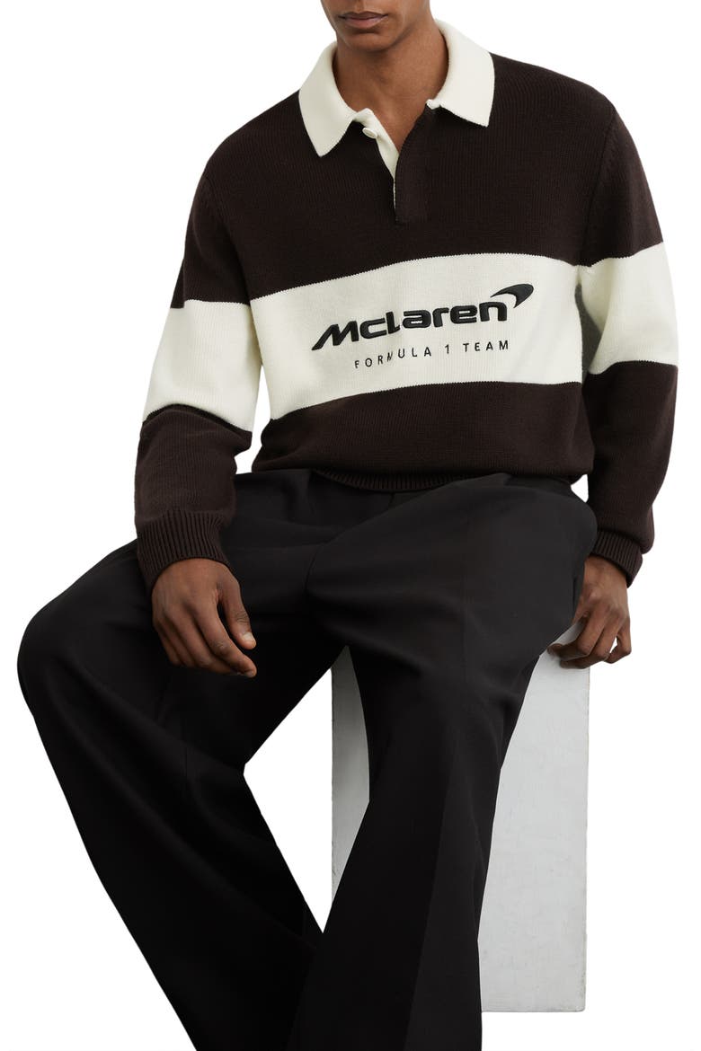 Elson Wool Rugby Shirt, Alternate, color, CHOCOLATE BROWN