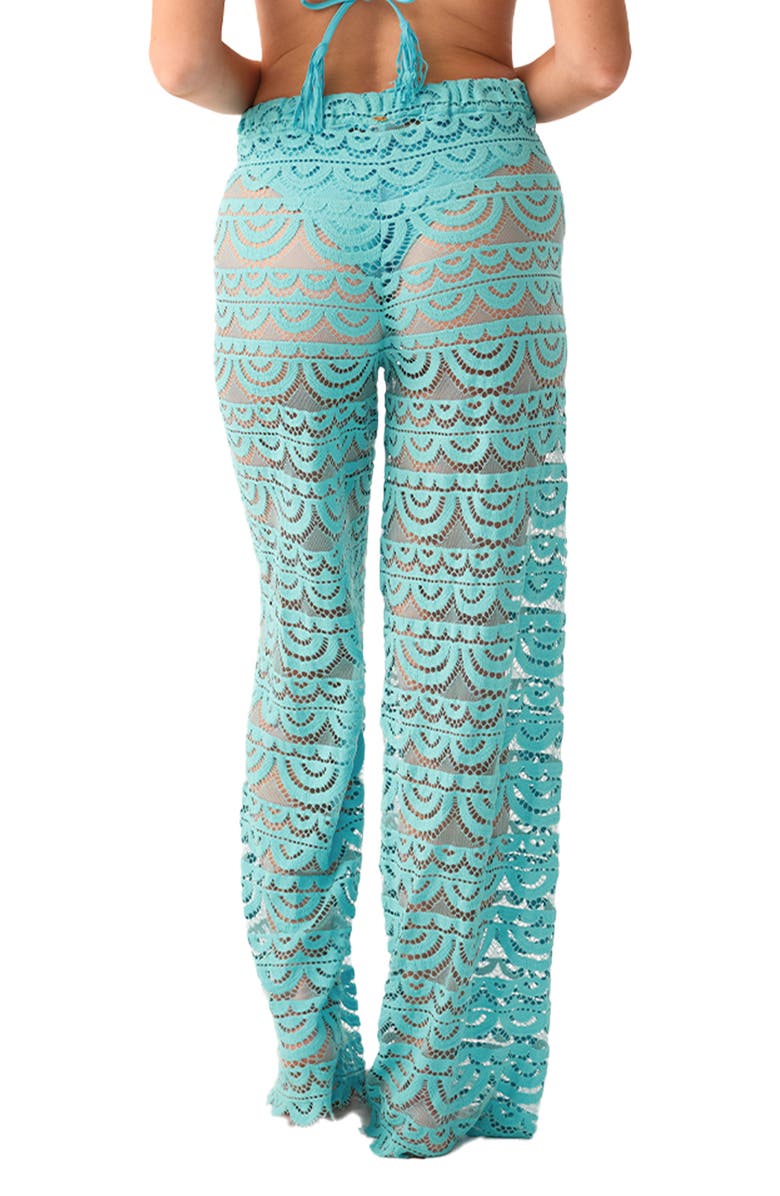 PQ SWIM Kai High Waist Lace Cover-Up Pants, Alternate, color, 