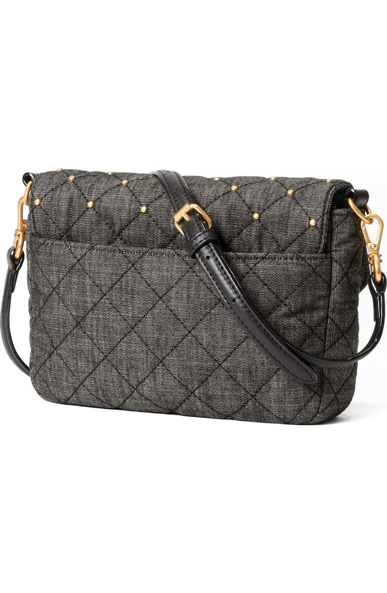 MZ Wallace Small Crosby Lock Quilted Denim Crossbody Bag, Alternate, color,