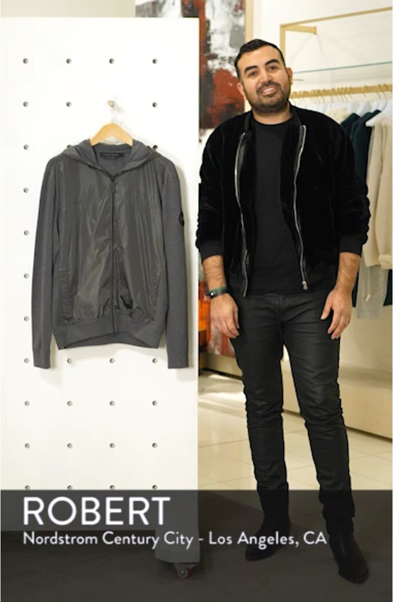 Black Label Windbridge Regular Fit Hooded Sweater Jacket, sales video thumbnail