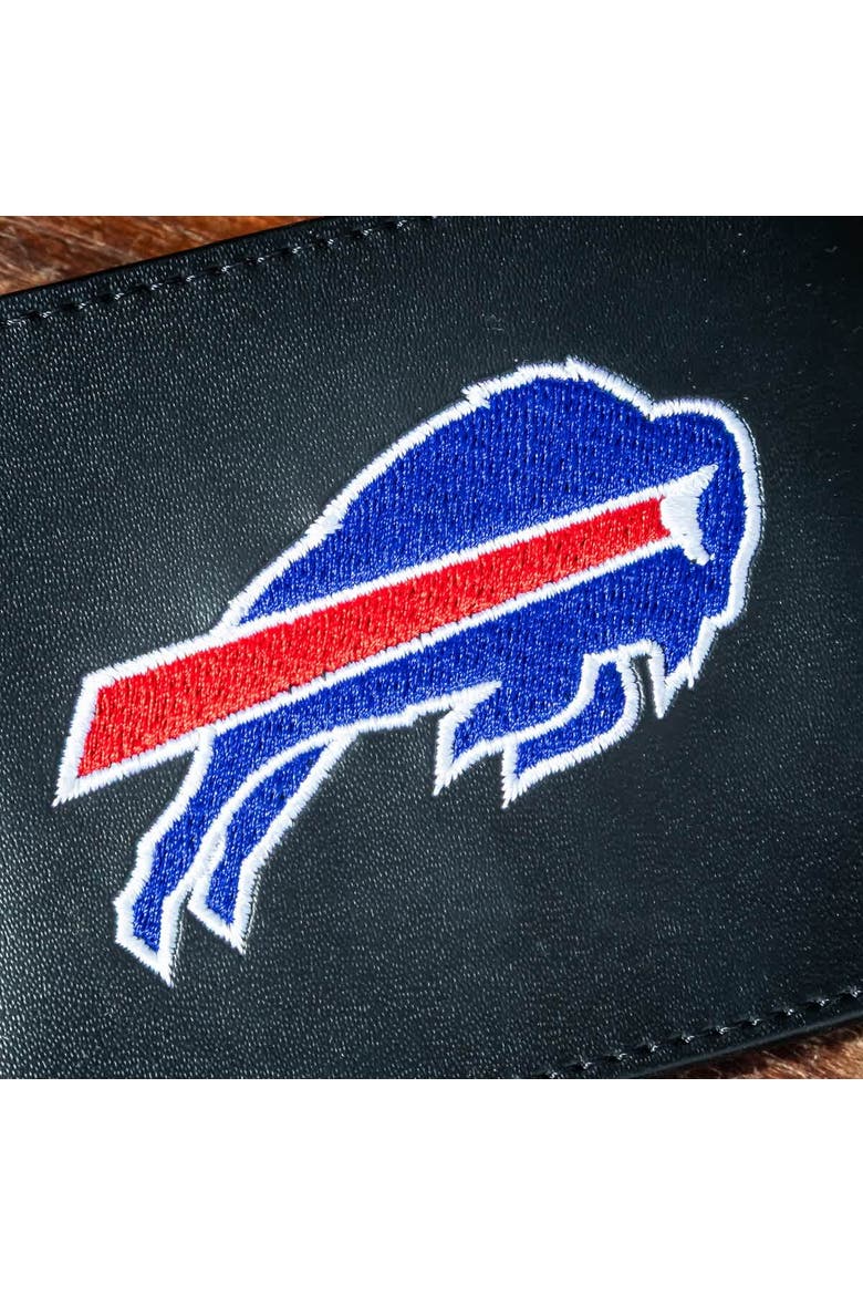 Buffalo Bills Synthetic Leather Embroidered Bifold Wallet, Alternate, color, Black