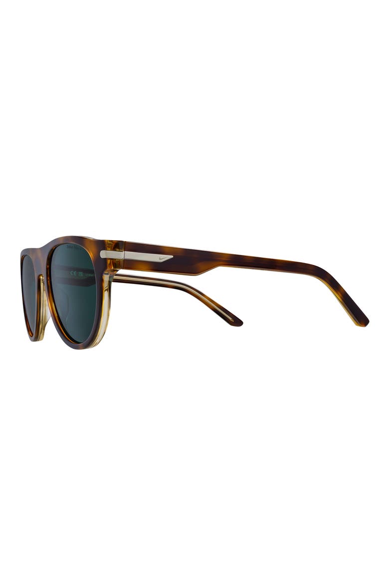 Crescent III 54mm Round Sunglasses, Alternate, color, TORTOISE / GREEN