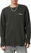 AllSaints Sect Waffle Knit Sweatshirt