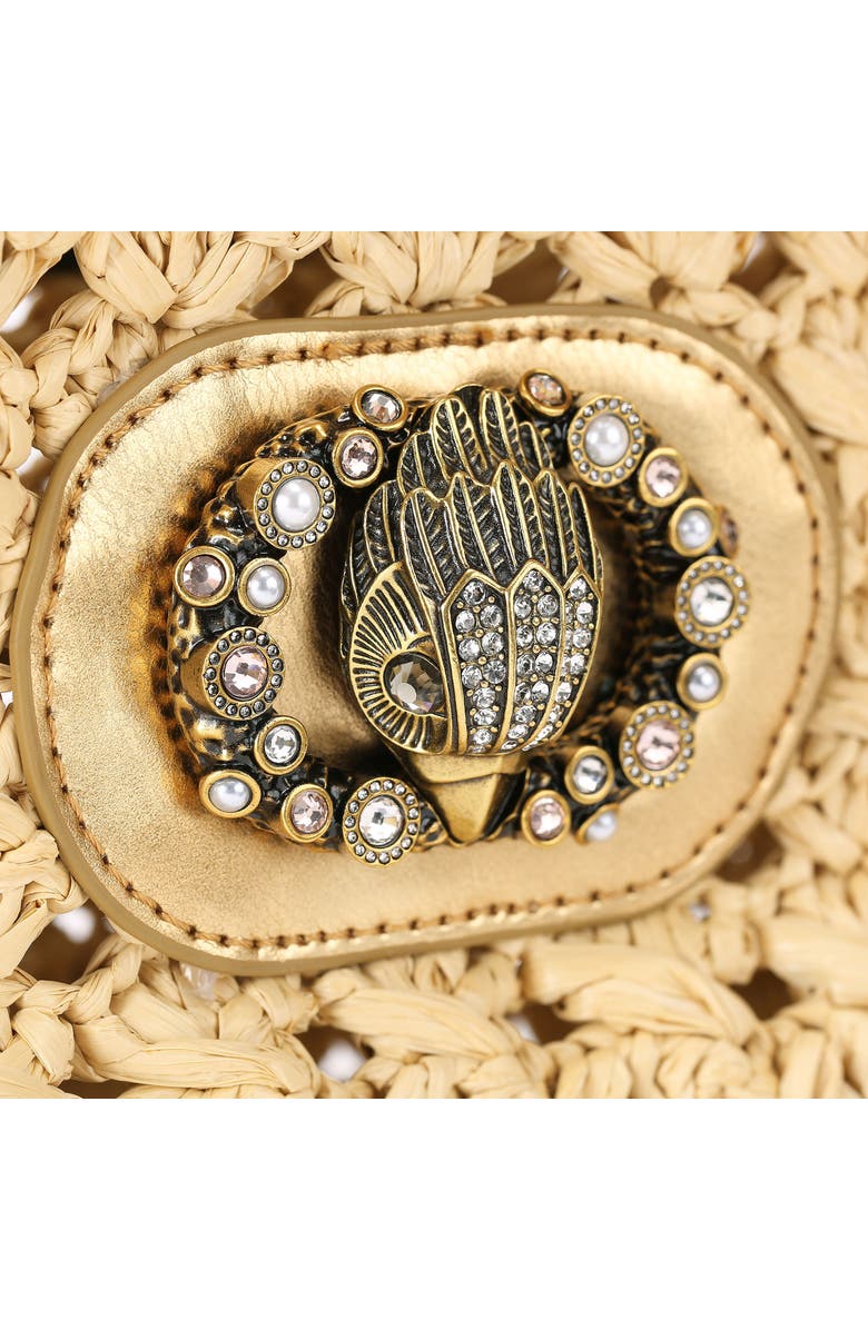 Kurt Geiger London Ruffle Woven Tote, Alternate, color, Open Beige