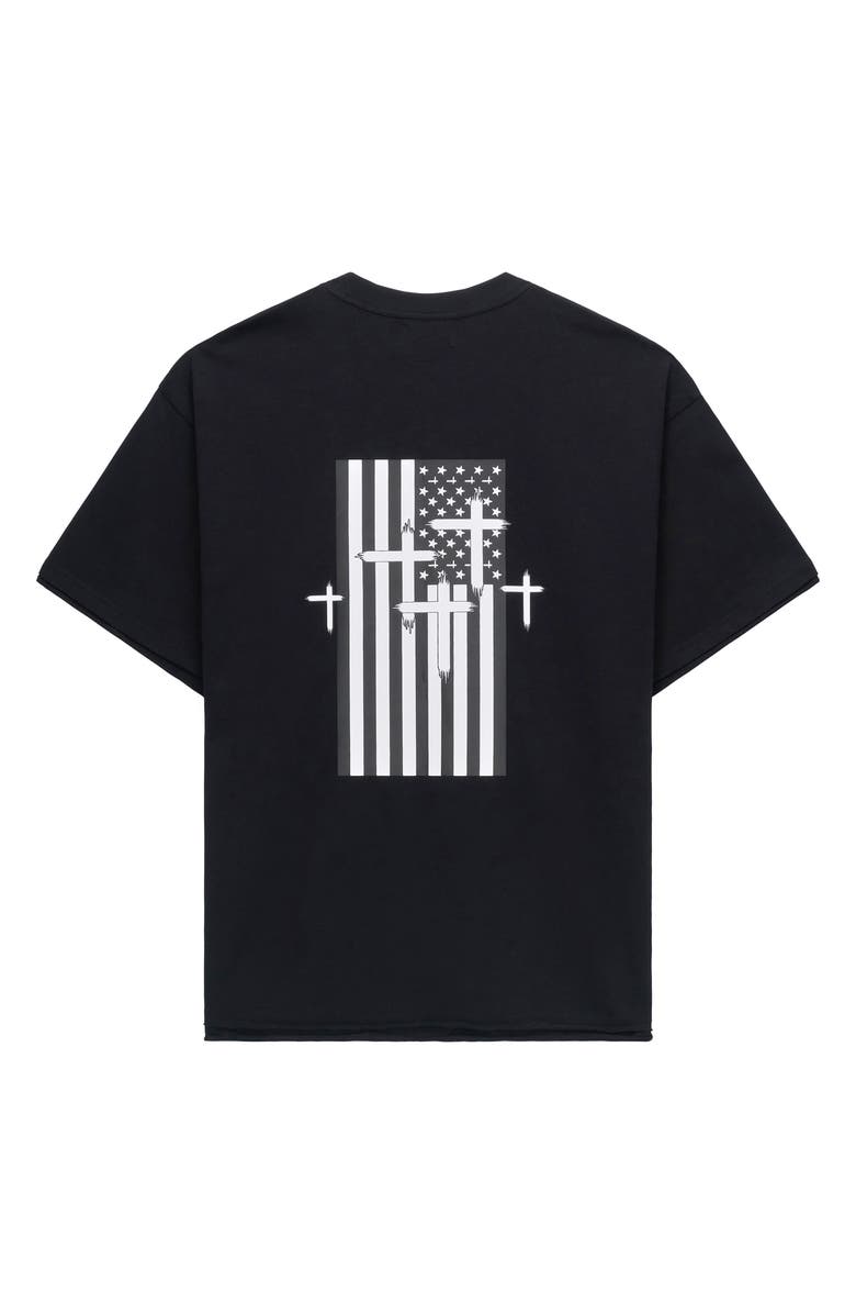 RtA Elian Flag Double Layer Graphic T-Shirt, Alternate, color, 