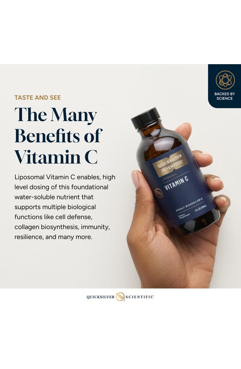 Quicksilver Scientific Liposomal Vitamin C Liquid Immune Support Supplement, Alternate, color, NO COLOR