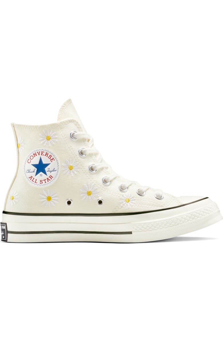 Converse Chuck 70 Canvas High Top Sneaker, Alternate, color, Egret/ White/ Black