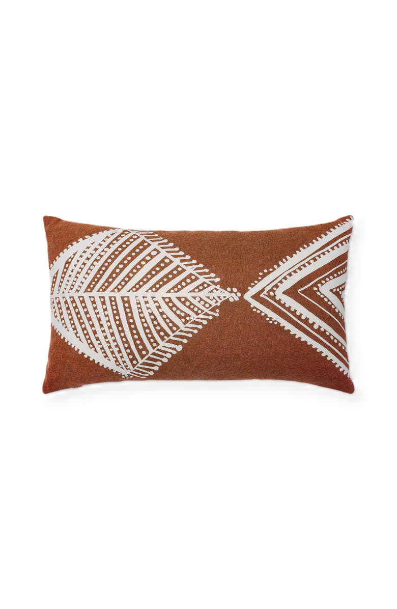 Naki & Ssam Oceanic elegance artisan print fish lumbar pillow cover, Alternate, color, Bit Of Blue
