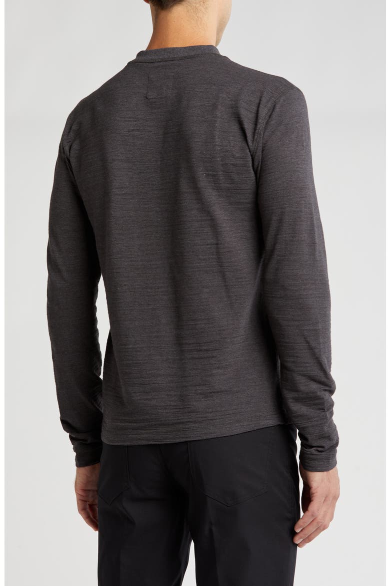 Slub Jersey Knit Long Sleeve Henley, Alternate, color, CHARCOAL HEATHER