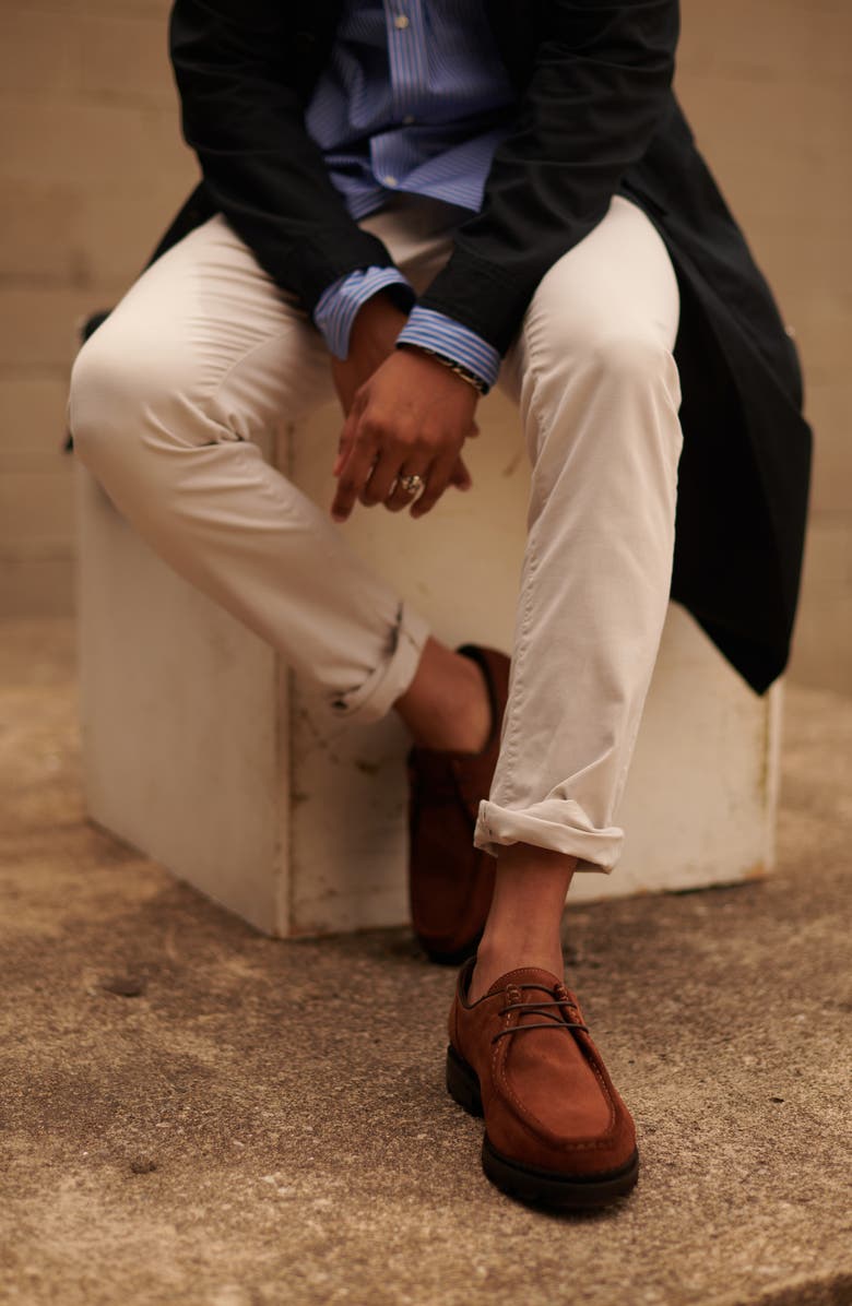 Anthony Veer Wright Moc Lace-Up Boot, Alternate, color, Brown Suede