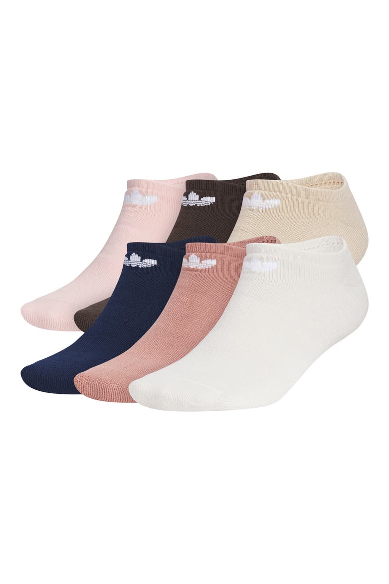 Gender Inclusive Originals Assorted 6-Pack No-Show Socks, Main, color, SANDY PINK/ INDIGO/ KHAKI
