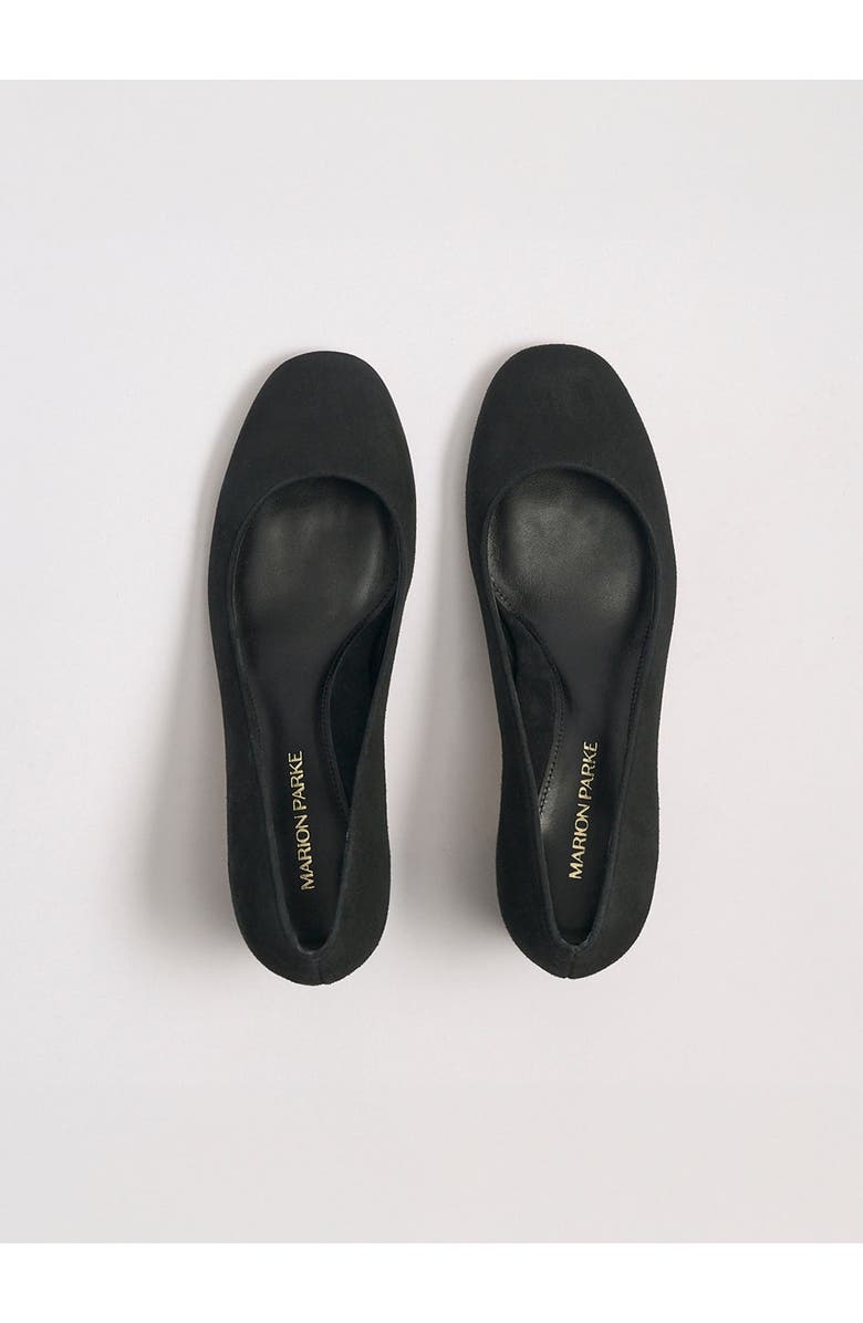 MARION PARKE Block Heel Pump 60 Suede, Alternate, color, Black