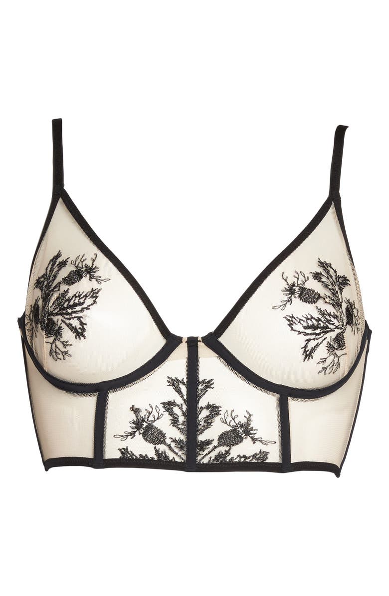 Thistle & Spire Thistle and Spire Verona Embroidered Longline Bralette, Alternate, color,