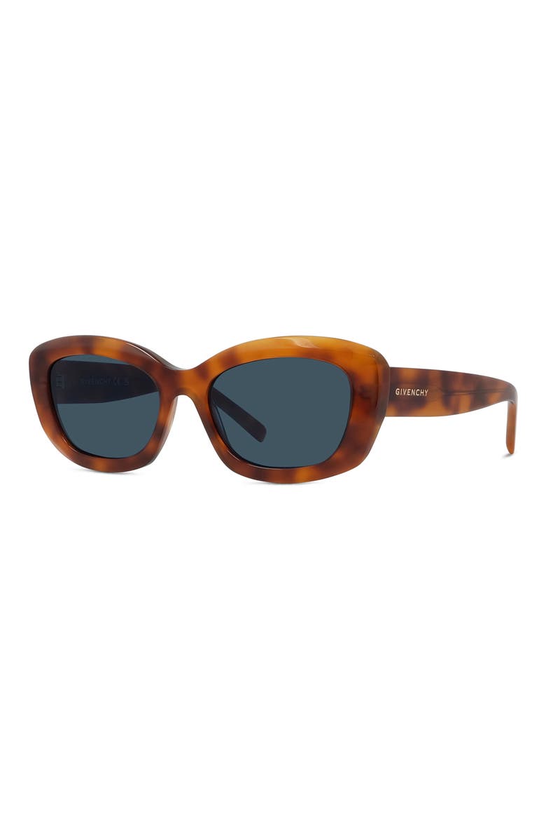 GV Day 54mm Geometric Sunglasses, Alternate, color, BLONDE HAVANA / BLUE