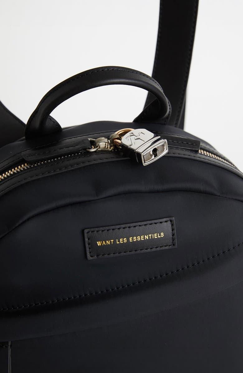 WANT Les Essentiels Mini Piper Nylon Backpack, Alternate, color, Black Nylon/ Jet Black
