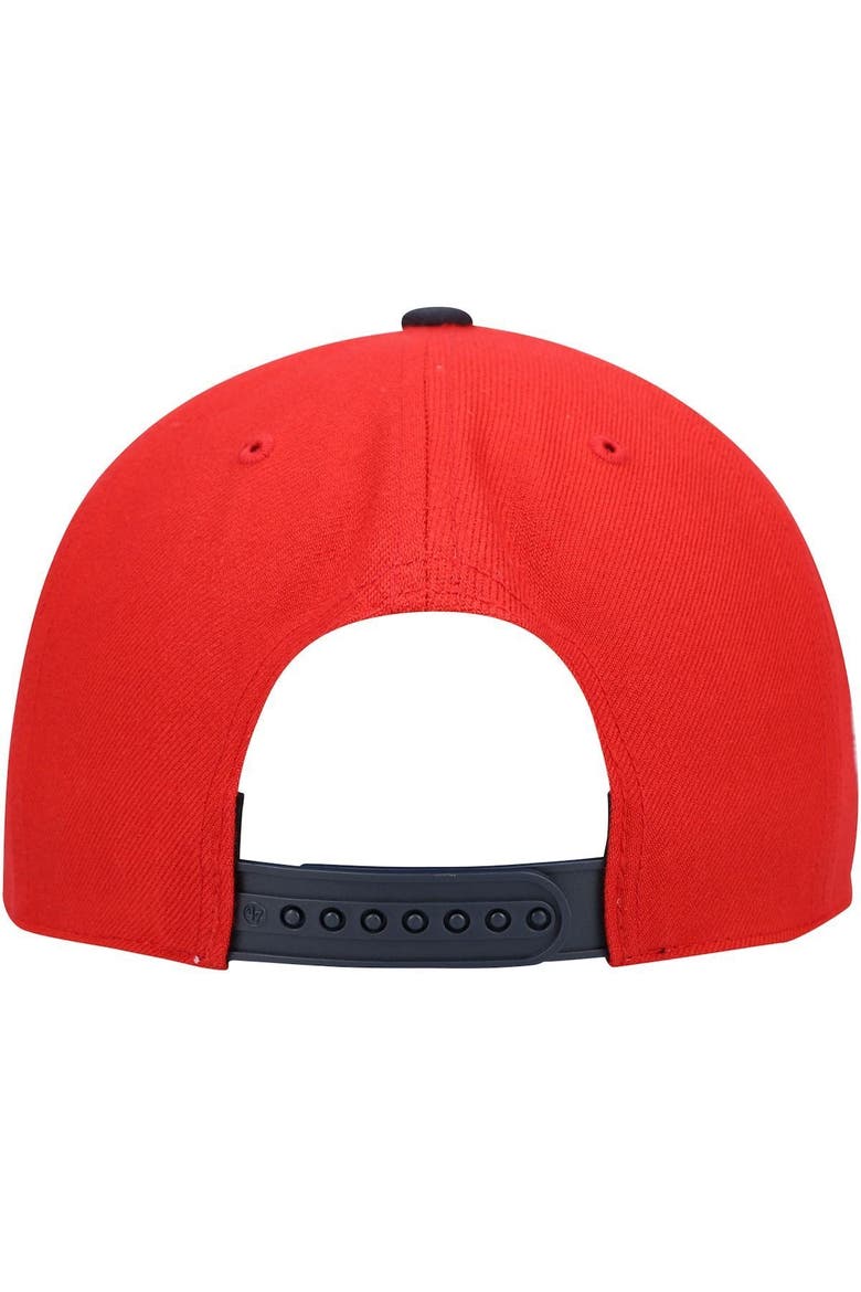 Men's '47 Red Washington Capitals Captain Snapback Hat, Alternate, color, RED