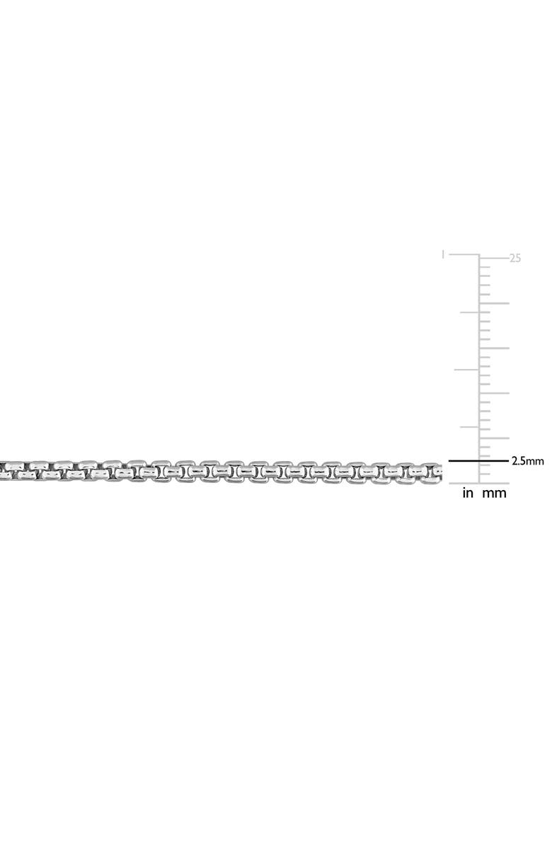 DELMAR Box Link Chain Necklace, 2.5mm, Alternate, color,