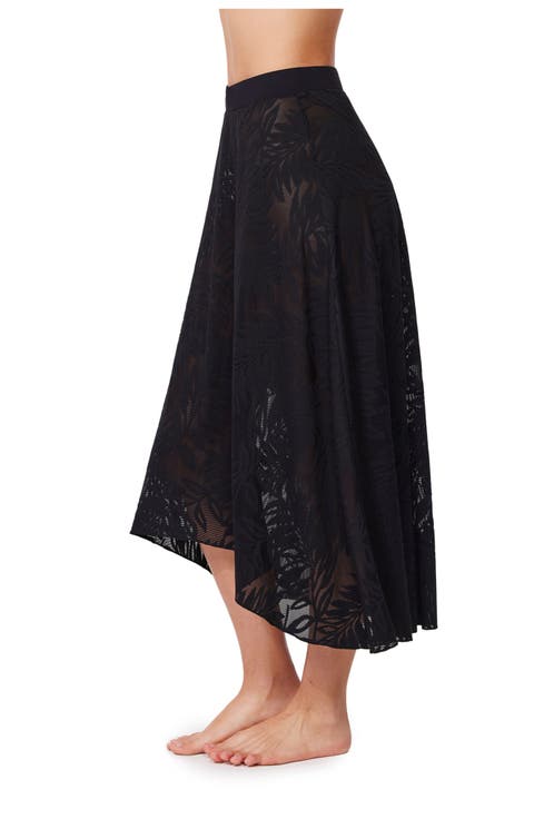 Skyfall Textured High Low Skirt Cover-Up