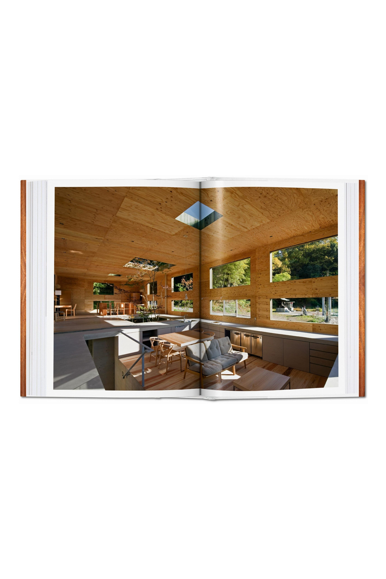 100 Contemporary Wood Buildings Book, Alternate, color, Brown