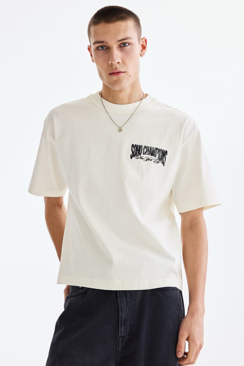 Loose Fit Printed T-shirt, Alternate, color, White/SoHo Champions