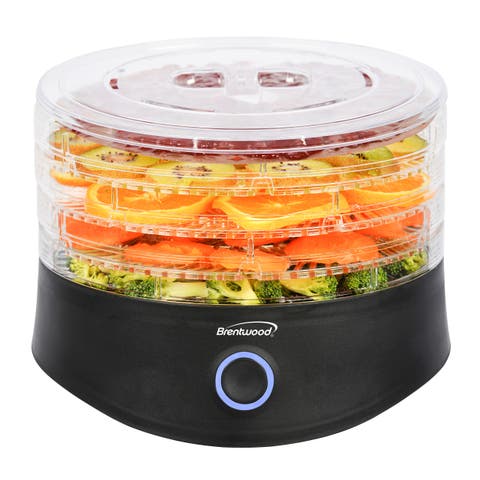 5 Tray Food Dehydrator in Black with Auto Shut Off