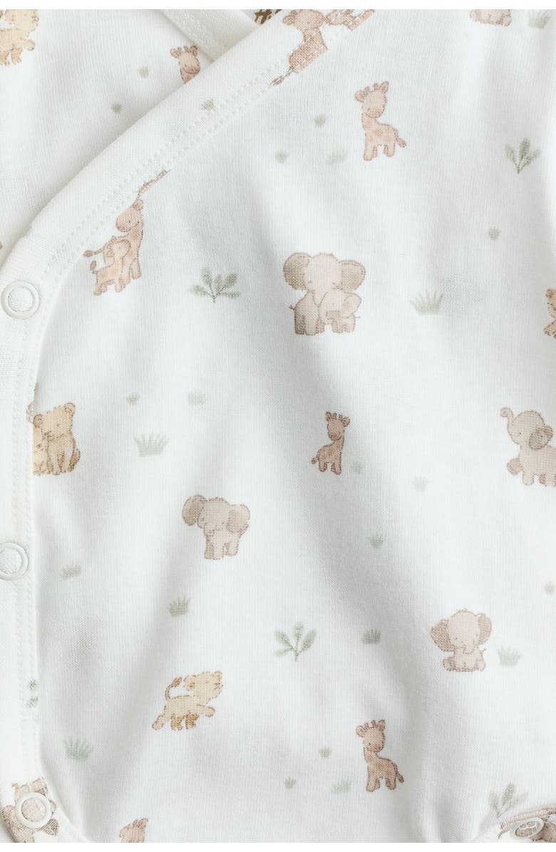 H&M 3-pack Wrapover Bodysuits, Alternate, color, 