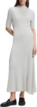 BOSS Farie Rib Wool Maxi Sweater Dress