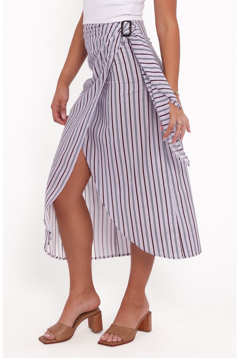 Jacey Stripe Wrap Midi Skirt, Alternate, color, MIDNIGHT STRIPE
