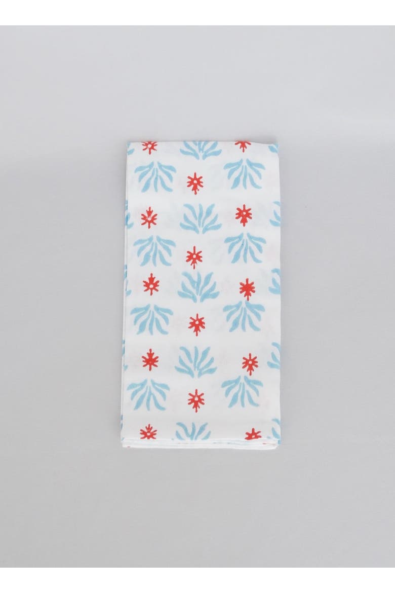 Seagrass Napkins - Set of 4, Alternate, color, Saltwater & Poppy