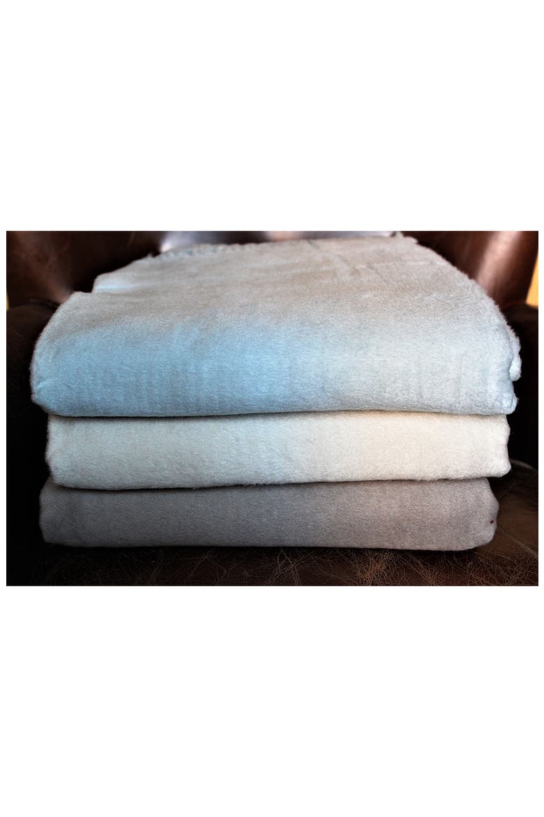 Plaza Silk Blend Throw Blanket, Alternate, color, GRAY