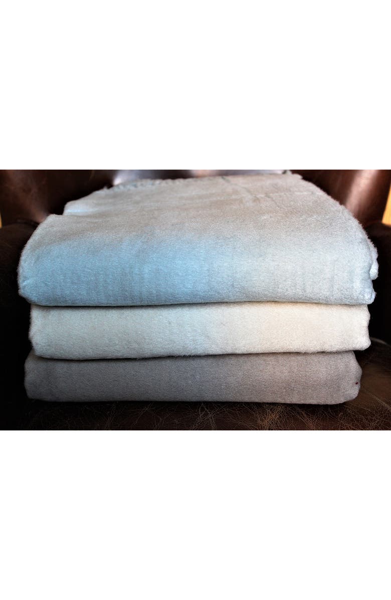 MELANGE HOME Plaza Silk Blend Throw Blanket, Alternate, color, Gray