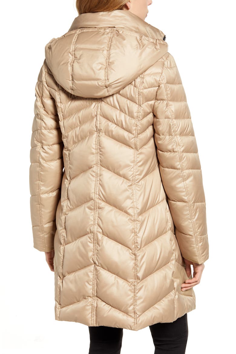 Hooded Puffer Jacket, Alternate, color, LATTE