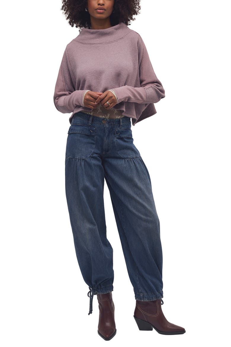 My Girl Mock Neck Sweater, Alternate, color, DEVILLE MAUVE