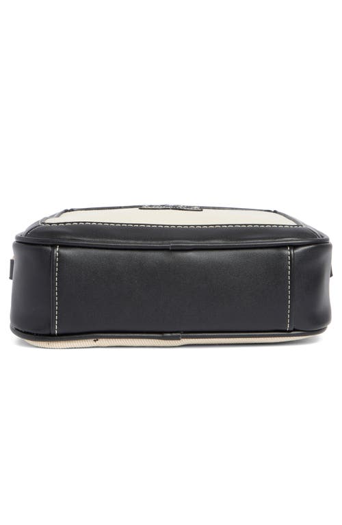 Sam Edelman Fitz Canvas Camera Bag In Cream/black