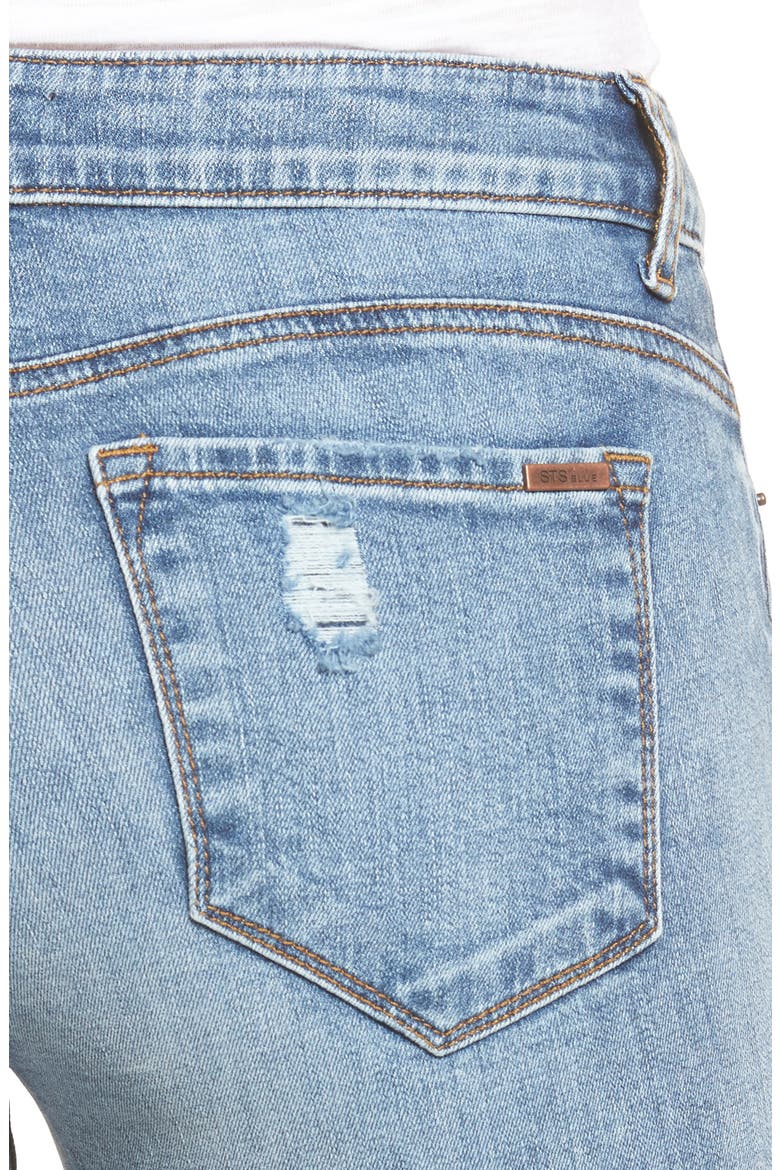 Piper Ankle Skinny Jeans, Alternate, color, ABALON COVE