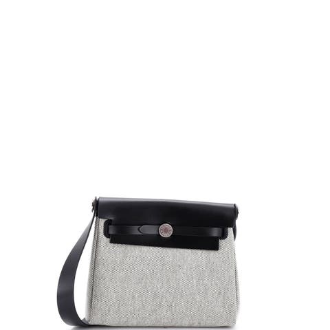 Herbag Zip Toile and Leather 20
