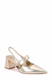 BERNESS Inset Strap Slingback Pump