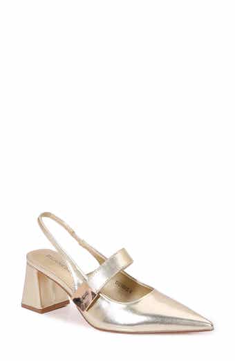 BERNESS Inset Strap Slingback Pump
