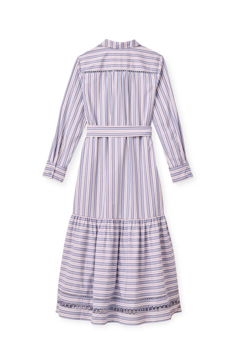 Celia Midi Shirtdress, Alternate, color, Pale Blue Stripe