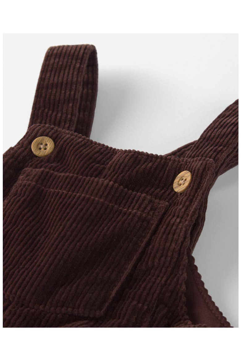 Organic Cotton Overalls, Alternate, color, BROWN