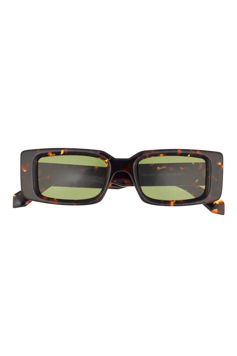 Arthur 50mm Rectangular Sunglasses, Main, color, HAVANA GREEN