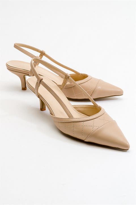 Point Pointed Toe Slingback Pump
