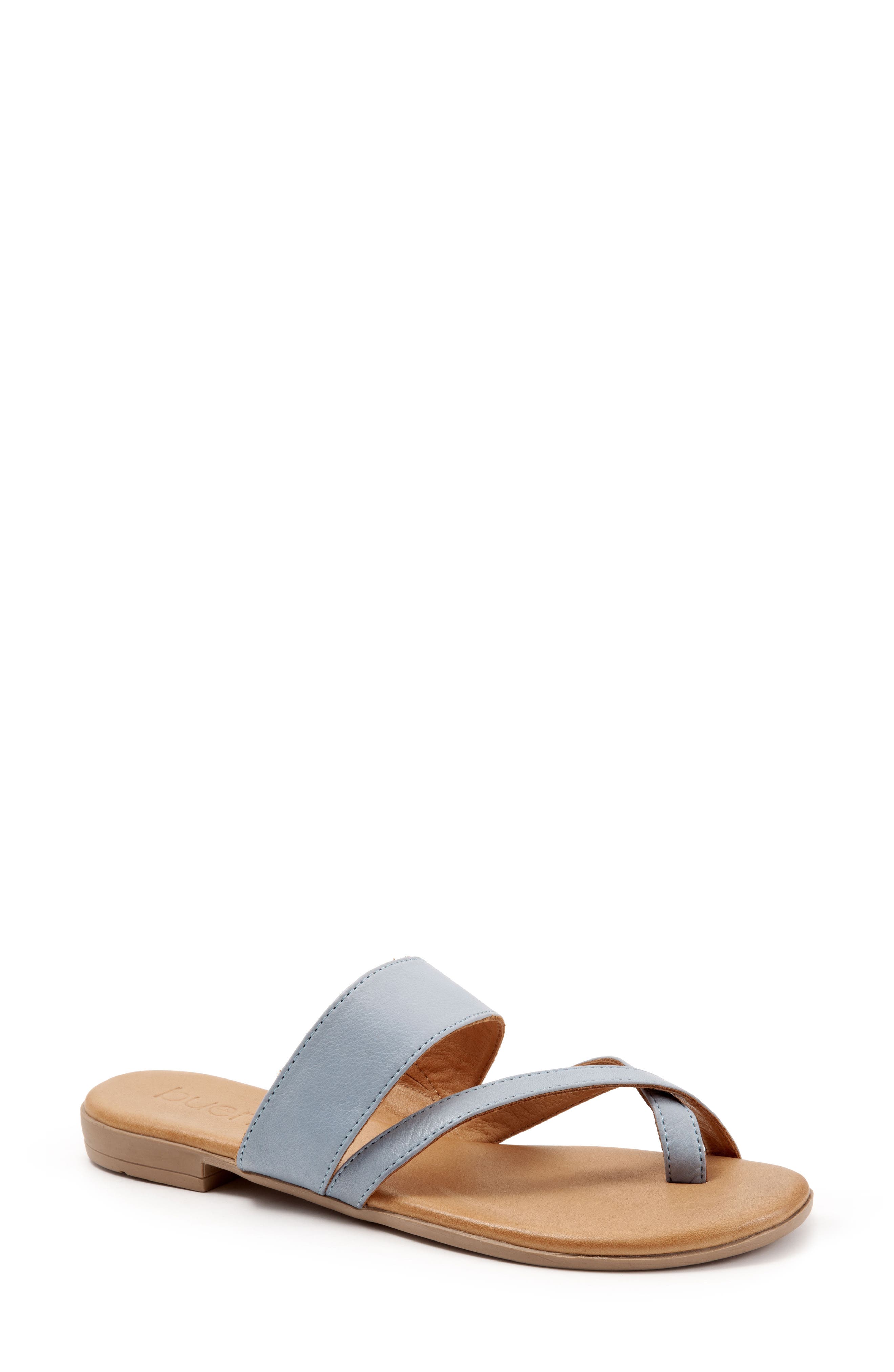 Jackson Toe Strap Slide Sandal, Main, color, POWDER BLUE LEATHER