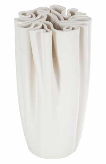 VIVIAN LUNE HOME Fluted Ceramic Vase