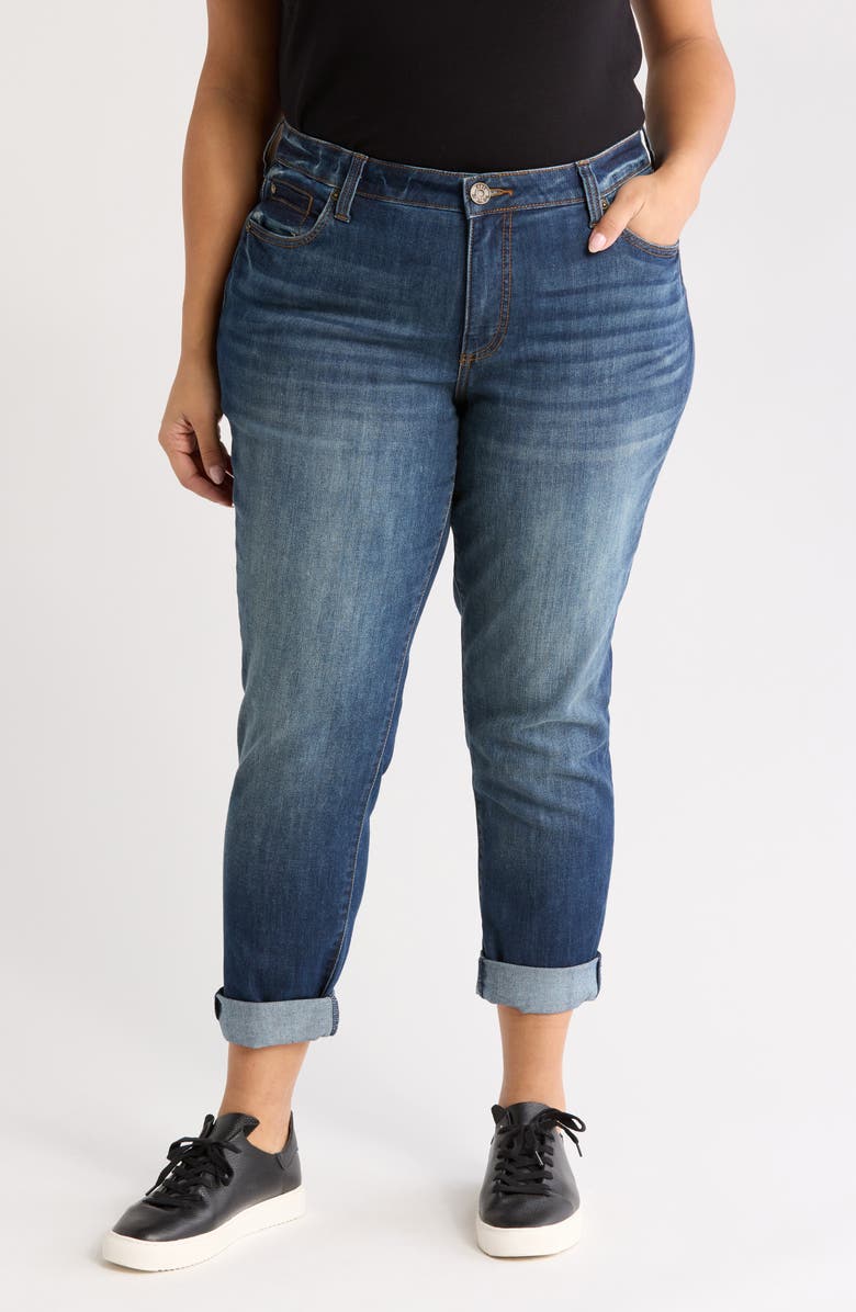 KUT from the Kloth Katy Flap Boyfriend Jeans, Main, color, Arum