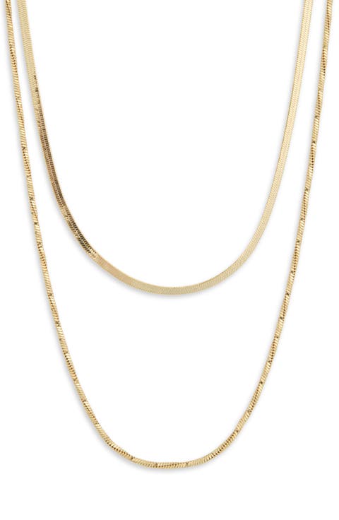Demi-Fine Layered Chain Necklace