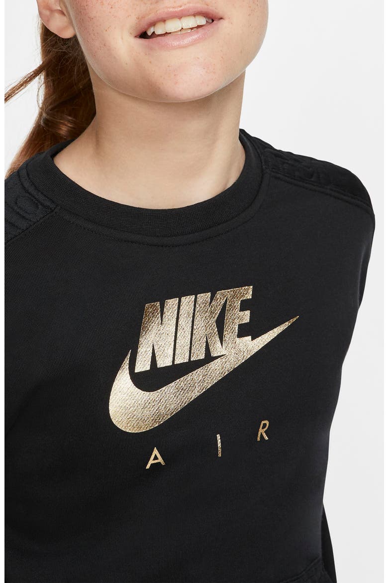 Air Top, Alternate, color, BLACK/ METALLIC GOLD